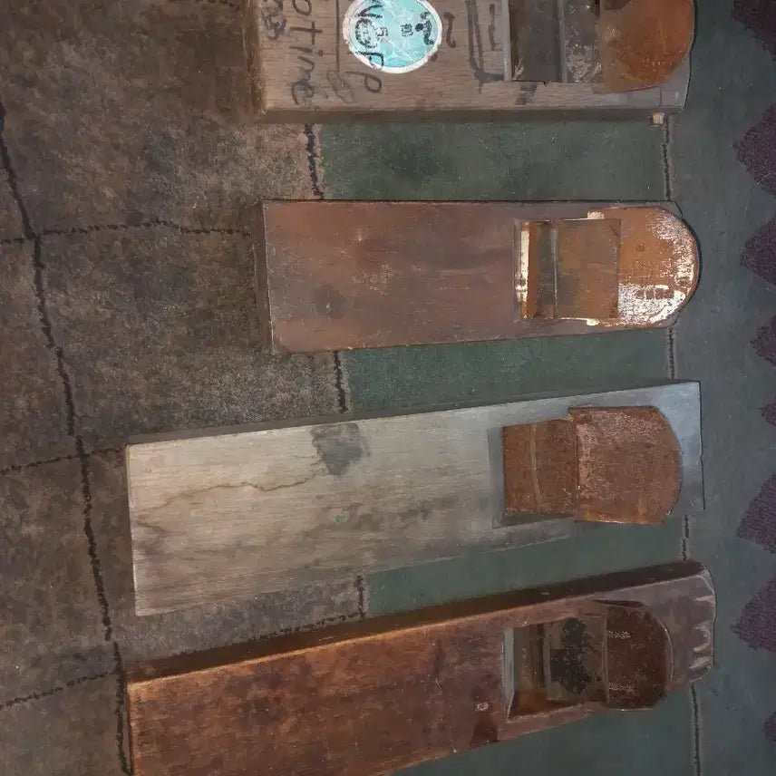 [BUNJANG] Vintage Planer Set (4 pcs) / 옛날 대패 4개