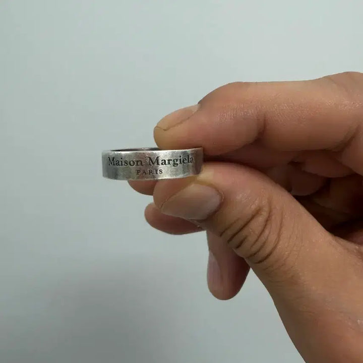 [BUNJANG] Maison Margiela Logo Ring Sterling Silver Size 8 / 정품 메종마르지엘라 로고 925반지 8호