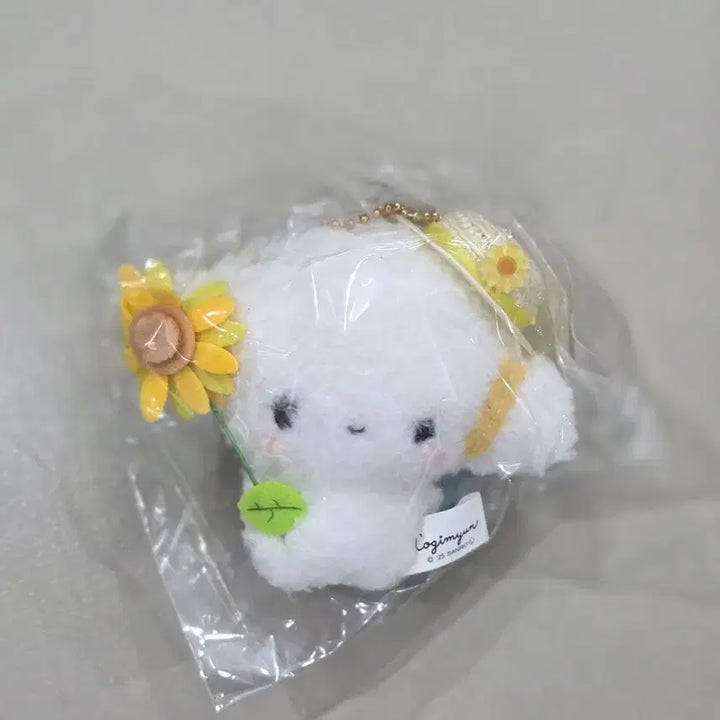 [BUNJANG] Sanrio Mymelo Sunflower Mascot Holder Plush Keyring / 산리오 무뉴구루미 해바라기 마스코트 홀더 인형 키링 코기뮹