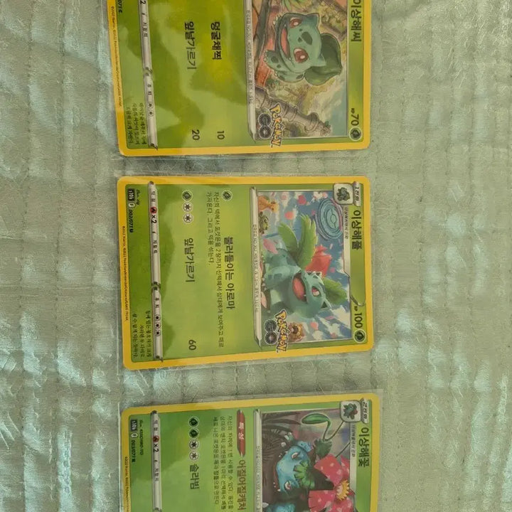 [BUNJANG] Pokemon Card Bulbasaur, Ivysaur, Venusaur Bundle Set / 포켓몬 카드 이상해씨 이상해풀 이상해꽃