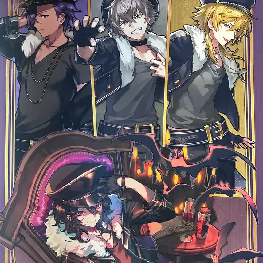 [BUNJANG] Ensemble Stars! UNDEAD Collaboration Tapestry (Rei, Kaoru, Koga, Adonis) / 유일매물)앙스타 언데드 레이 카오루 코가 아도니스 콜라보 태피스트리