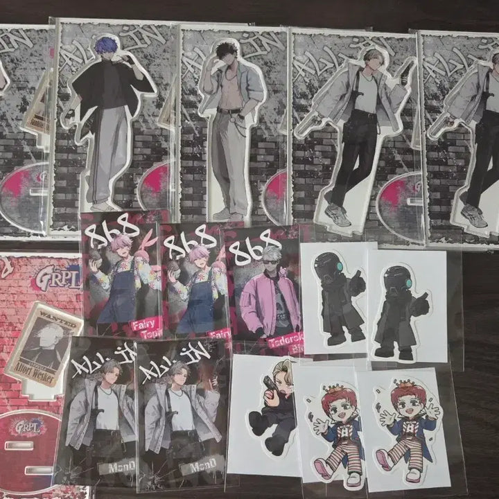 [BUNJANG] GRPL Mond Storegra Mikey Acrylic Stand &amp; Sticker Set / GRPL ALLIN monD 스토그라 굿즈 CR 몬도 곳쨩 마이키