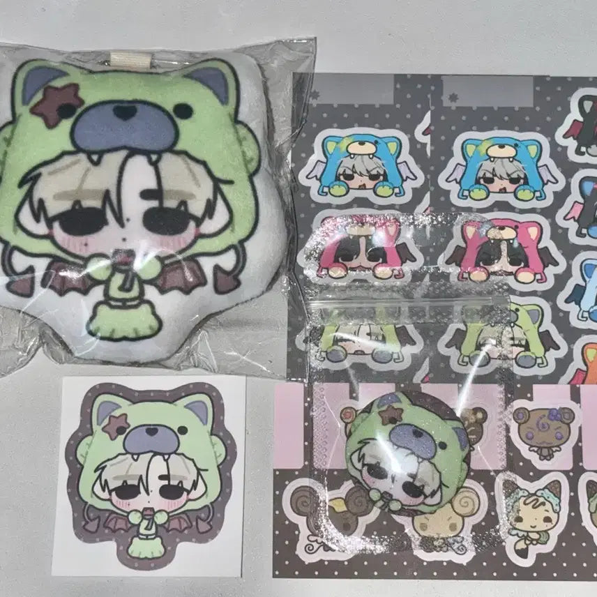 [BUNJANG] Sunghoon Bamboo Cushion Keyring Bundle Set / 햄해미님 뱀부부 성훈 쿠션키링 일괄