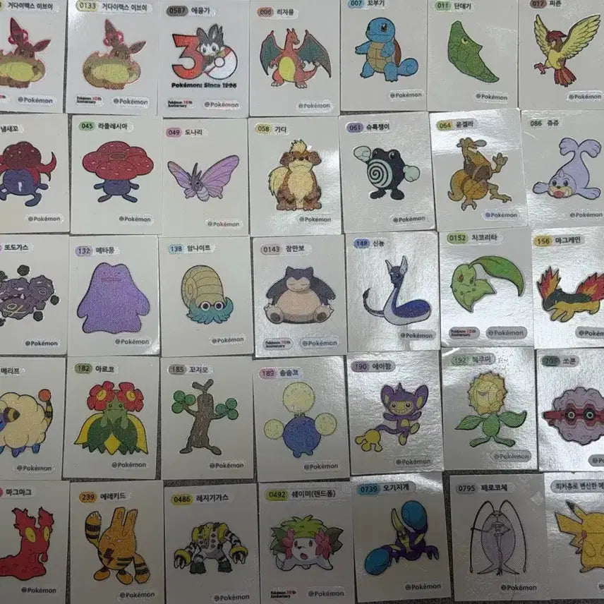 [BUNJANG] Pokemon Stickers Bundle (Includes Rare Items) / 포켓몬 띠부씰 일괄 4만원 (희귀템포함)