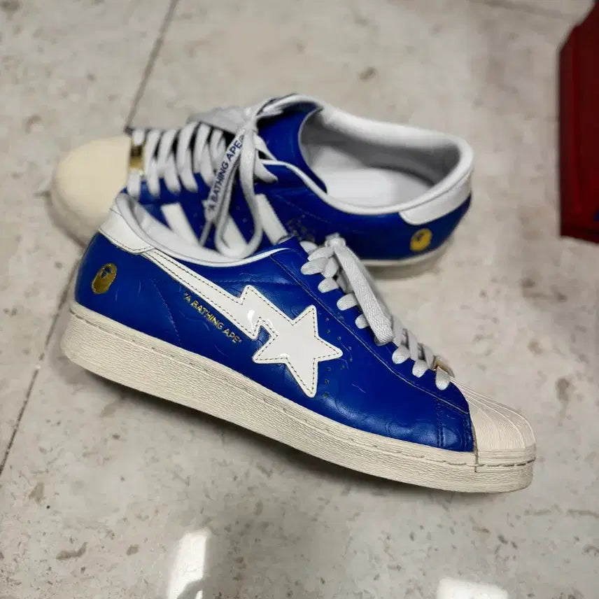 [BUNJANG] BAPE x Adidas Superstar Shoes (245mm) / 베이프 아디다스 슈퍼스타 [245]