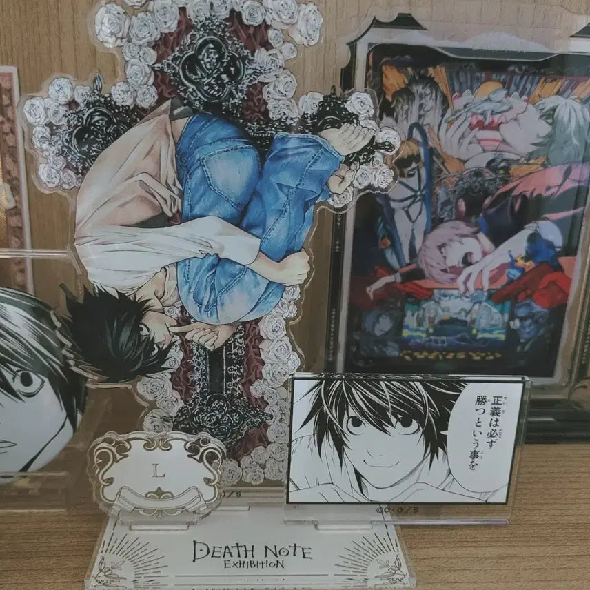 [BUNJANG] Death Note L, Light, Misa Original Art Exhibition Acrylic Stand Bundle Set / 데스노트 엘 라이토 미사 원화전 아크릴 스탠드 일괄