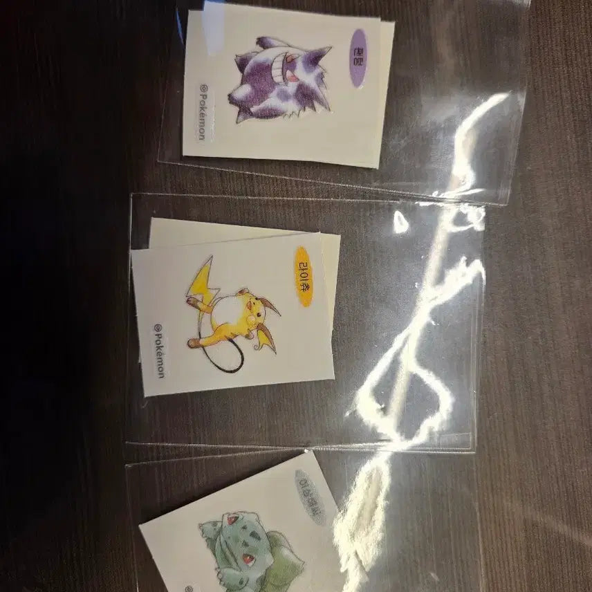 [BUNJANG] Pokemon Bread Stickers 5-Piece Set (Gengar, Charmander, Bulbasaur, Arbok, Raichu) / 포켓몬스터 띠부띠부씰 6개(팬텀,리자드,갸라도스,이상해씨,아보크,라이츄)