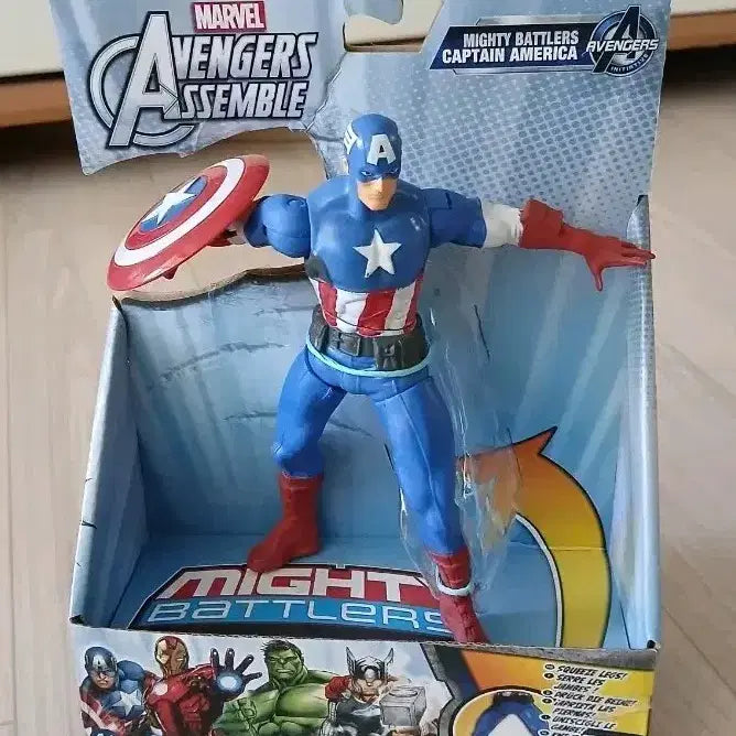 [BUNJANG] Marvel Avengers Captain America Figure (Sealed) / 미개봉 마블 어벤져스 캡틴 아메리카 피규어