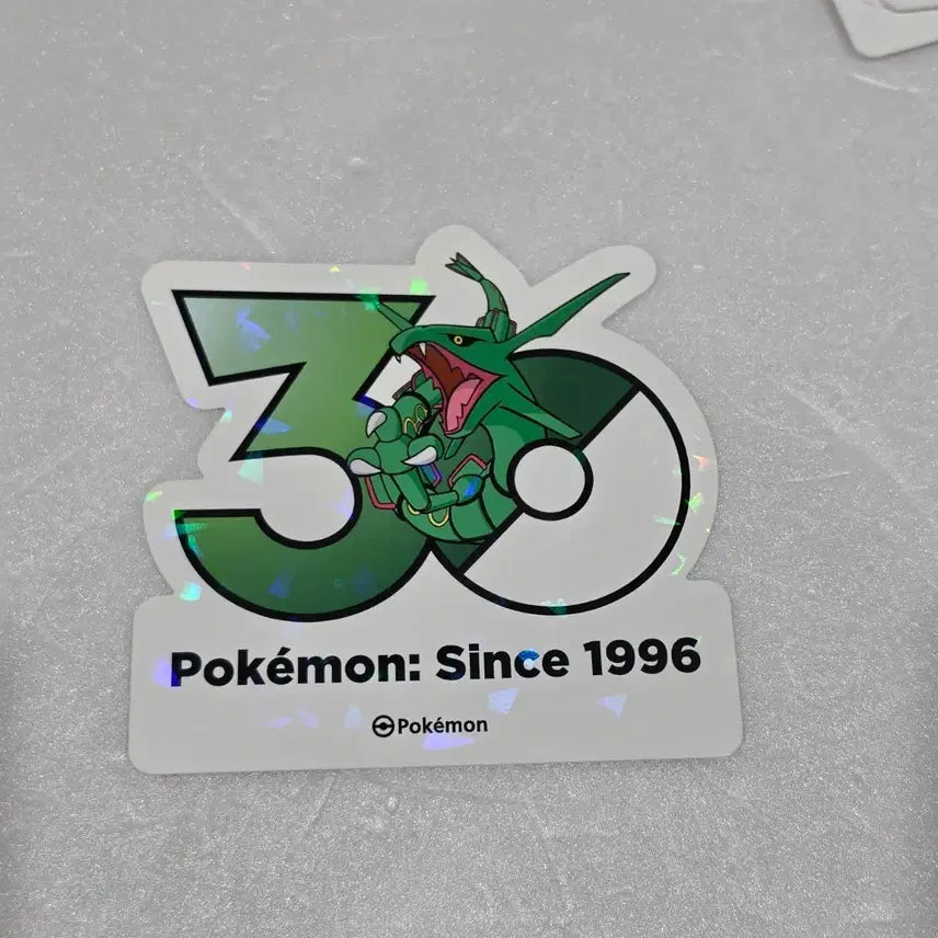 [BUNJANG] Pokemon 30th Anniversary Rayquaza Holographic Sticker / 포켓몬 30주년 레쿠쟈 스티커