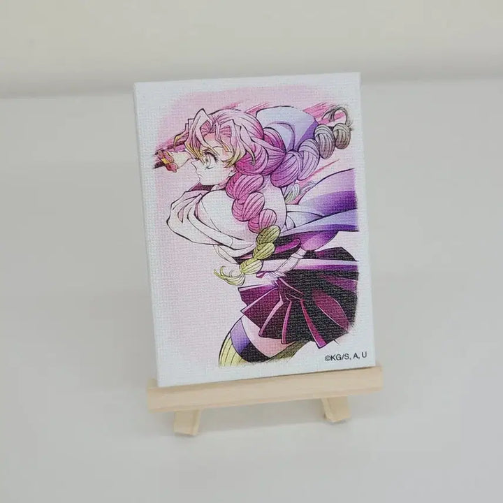 [BUNJANG] Demon Slayer Hashira Training Arc Mitsuri Mini Canvas Stand / (*마지막 가격) 귀멸의칼날 하시라전 기둥전 미츠리 미니 캔버스 마그넷