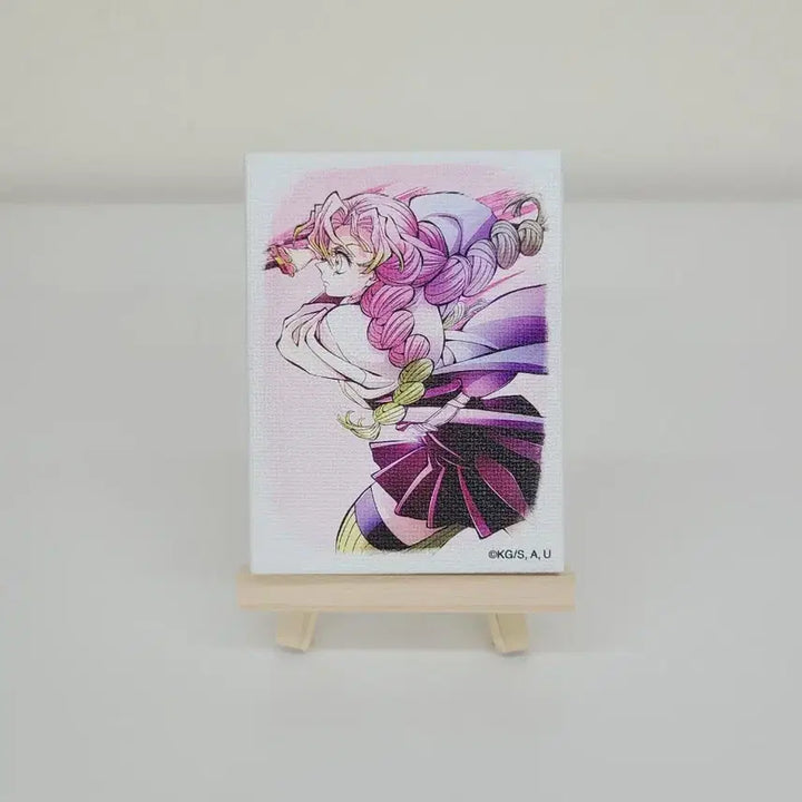 [BUNJANG] Demon Slayer Hashira Training Arc Mitsuri Mini Canvas Stand / (*마지막 가격) 귀멸의칼날 하시라전 기둥전 미츠리 미니 캔버스 마그넷