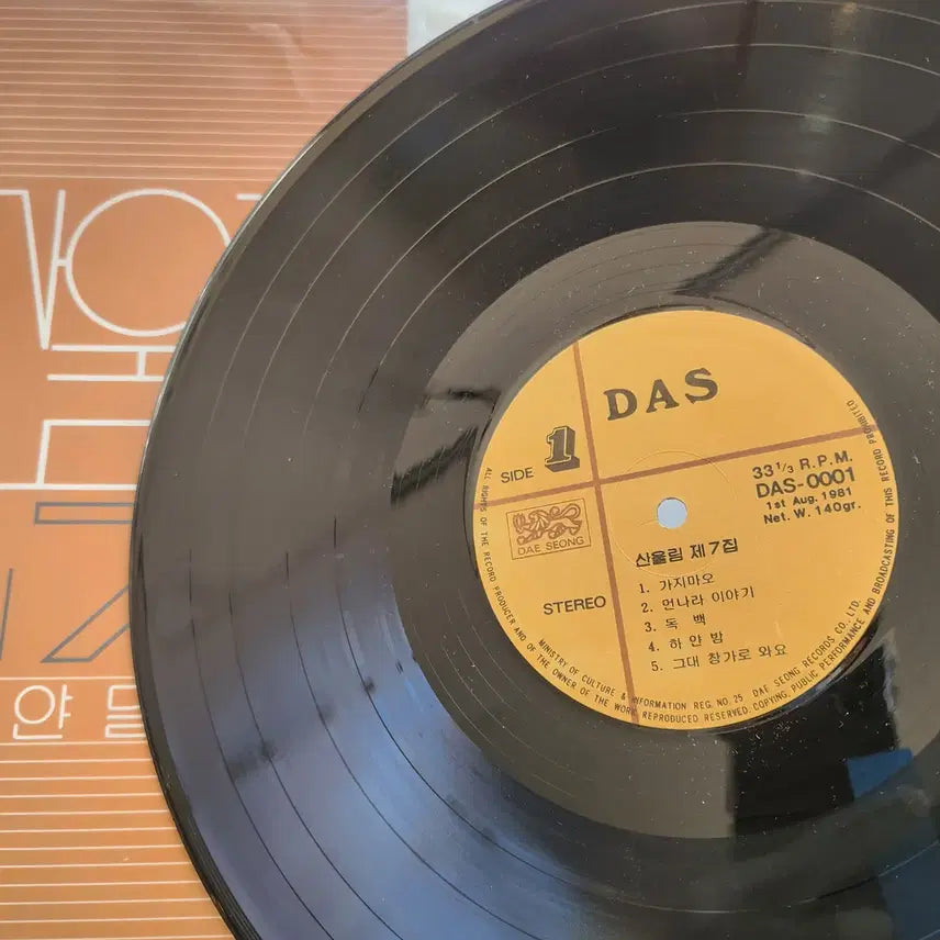 [BUNJANG] Sanullim 7th Album LP Mint Condition / 산울림 7집 LP / MINT