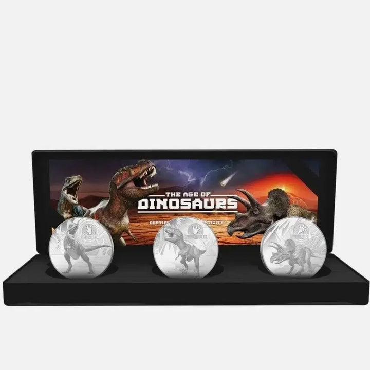 [BUNJANG] Solomon Islands 3oz Dinosaur Era Commemorative Coin 3-Coin Set / 솔로몬 제도 3온스 공룡 시대 기념주화 3종 세트
