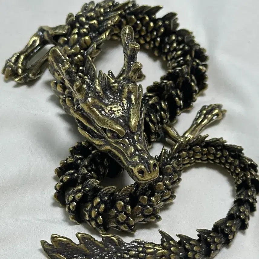 [BUNJANG] Brass Dragon Sculpture Ornament / 황동 용 활체 조각상 장식품