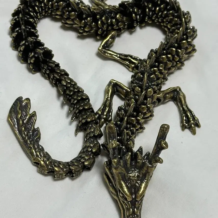 [BUNJANG] Brass Dragon Sculpture Ornament / 황동 용 활체 조각상 장식품