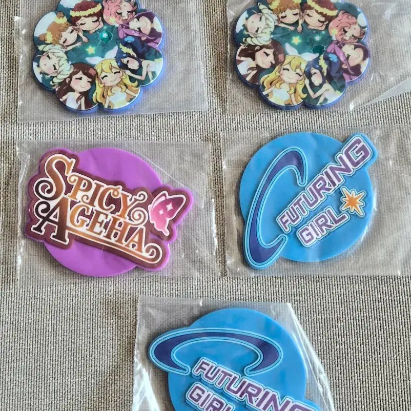 [BUNJANG] Aikatsu! Coaster Set (5 pcs, Sealed) / 아이엠스타/아이카츠 코스터 미개봉 5개일괄