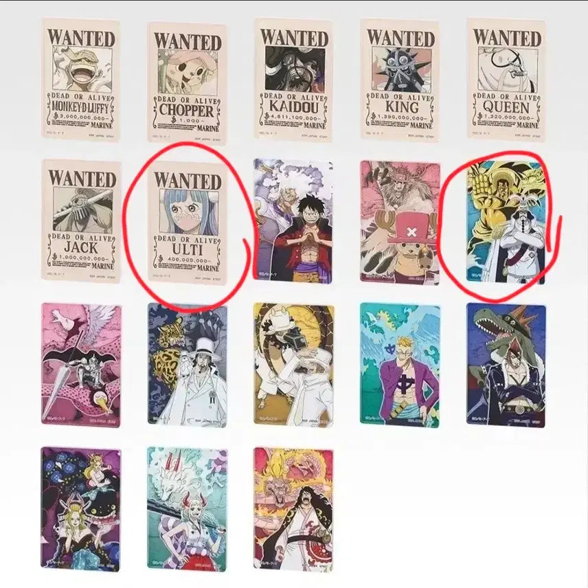 [BUNJANG] One Piece Unsealed "Portrait of Evil" Acrylic Seal Ulti Sengoku / 원피스 미개봉 현상금 수배서 아크릴 씰 울티 센고쿠 악마를 품은 자들