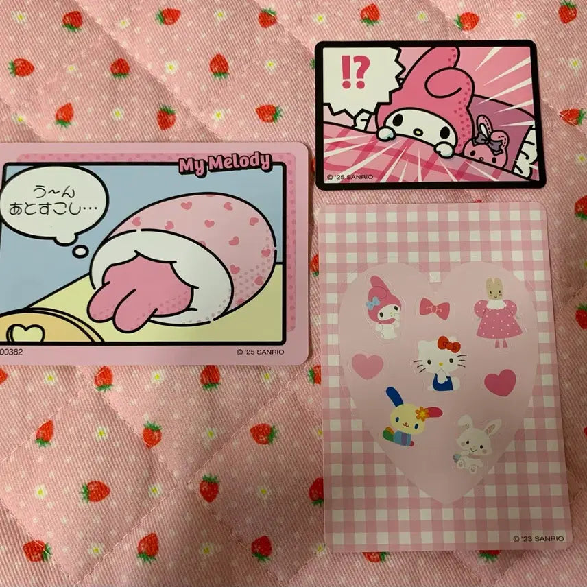 [BUNJANG] My Melody Photocard Sticker Set / 마이멜로디 포토카드 스티커세트