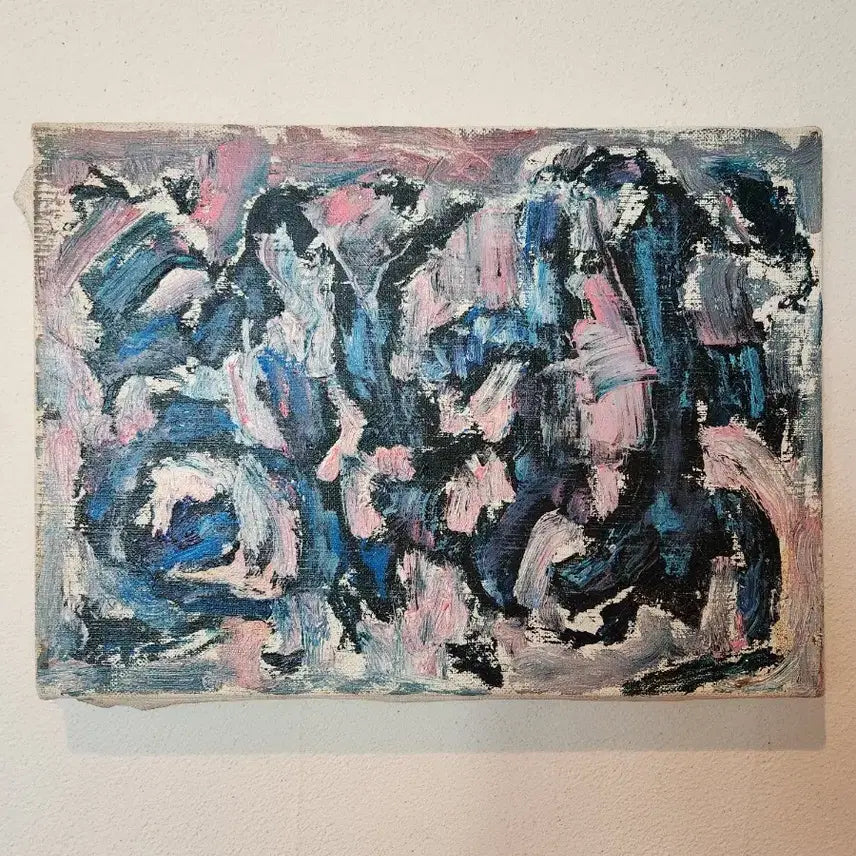 [BUNJANG] Jung Young Hee "Gunsang" Abstract Oil Painting on Linen Canvas (4-go) / [정영희 작가] 짙은 서정의 시간, 4호 추상화 원화 "군상"