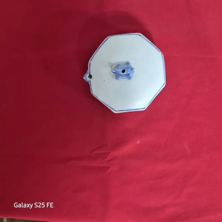 [BUNJANG] White Porcelain Octagonal Inkstone Holder / 백자8각연적