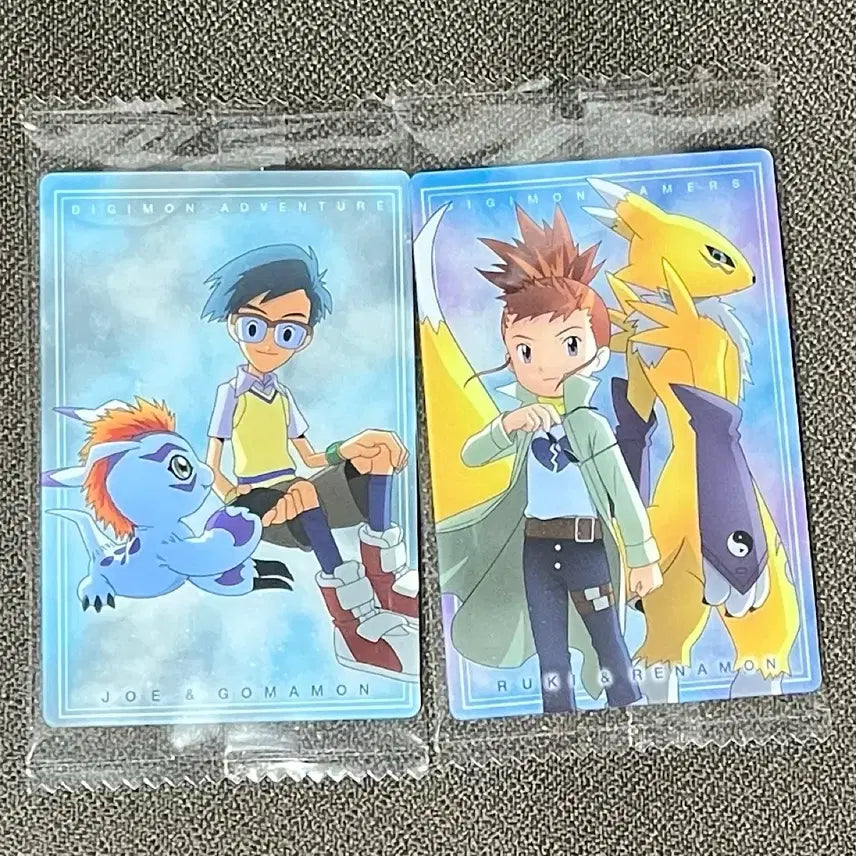 [BUNJANG] Digimon Wafer Card Set: Jyou &amp; Gomamon, Ruki &amp; Renamon / 디지몬 웨하스 카드 정석&amp;쉬라몬, 은세나&amp;레나몬