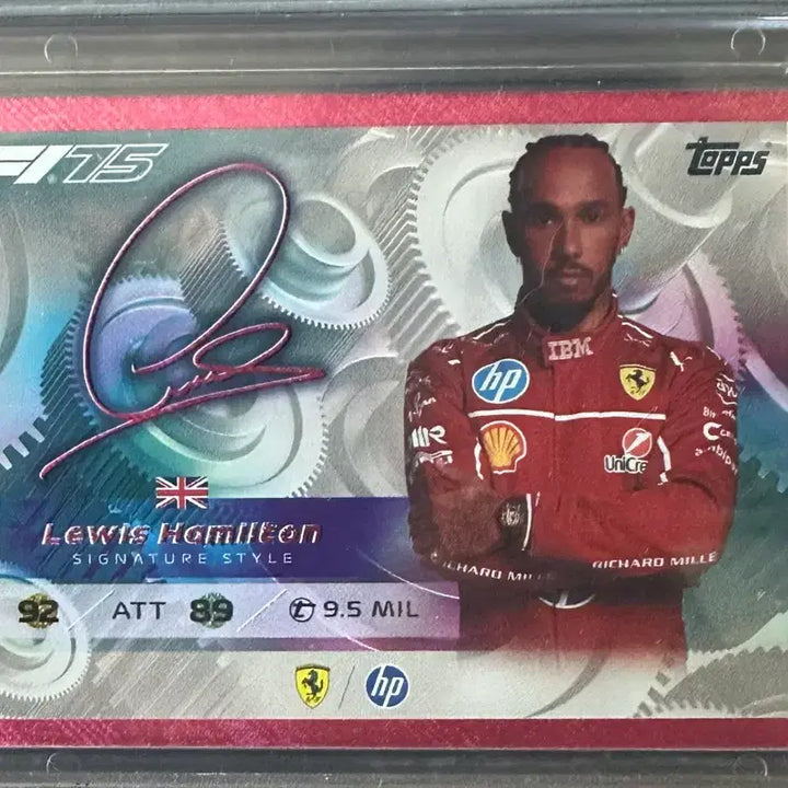 [BUNJANG] 2025 F1 Topps Turbo Attax Lewis Hamilton Signature Style Card / 2025 F1 탑스 터보어택 루이스 해밀턴 시그니처 스타일 카드