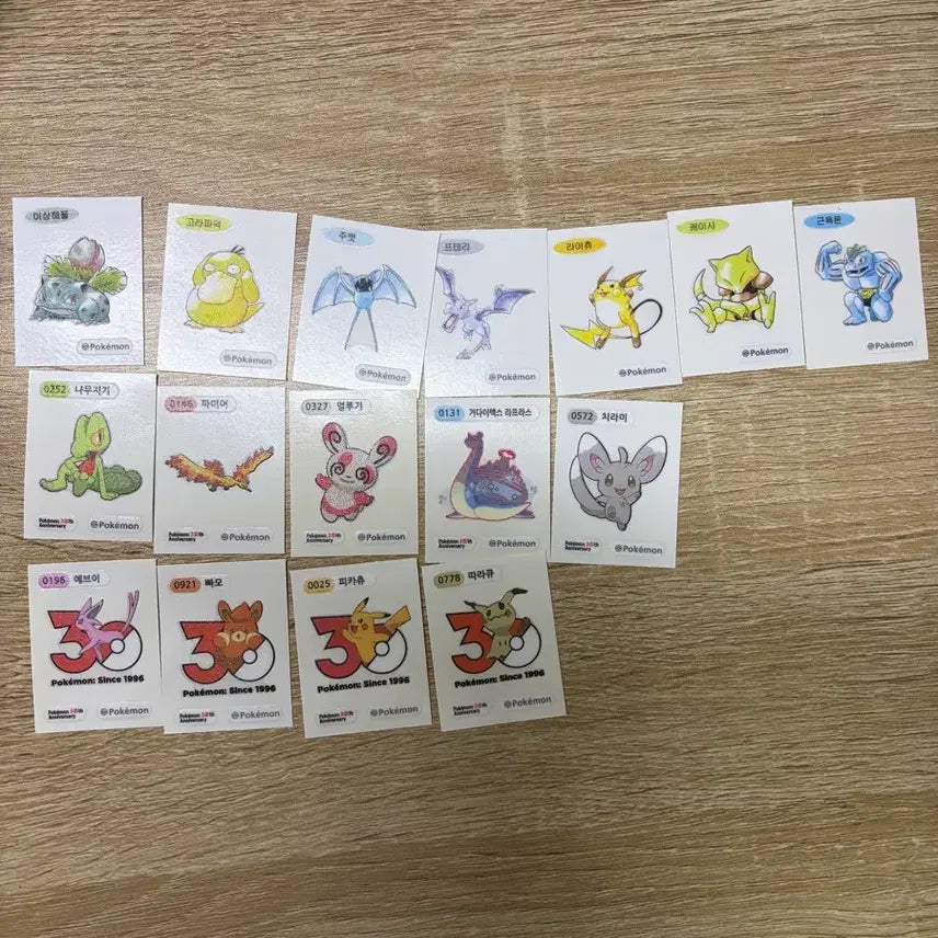 [BUNJANG] Pokemon Tteokbokki Seal Collection / 포켓몬 카드 띠부띠부씰