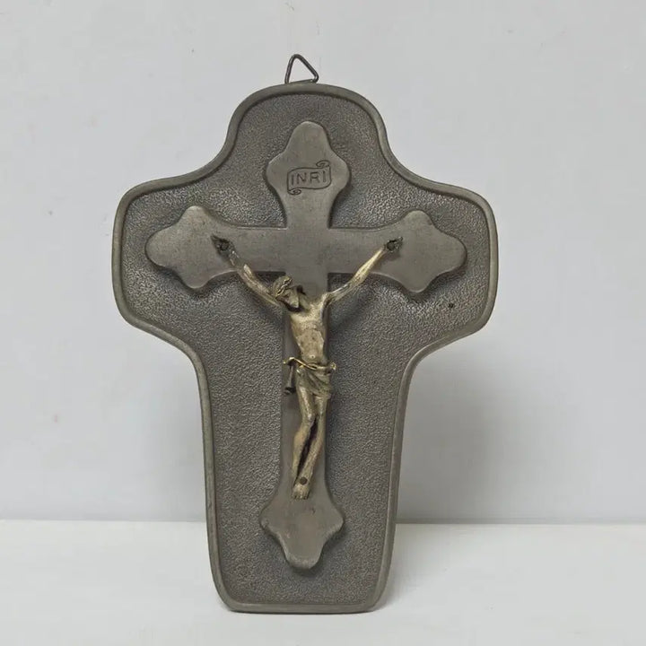 [BUNJANG] Italian Antique Crucifix Brass Cast Metal Cross / 이탈리아 앤틱 십자가 황동 주물 금속 십자가