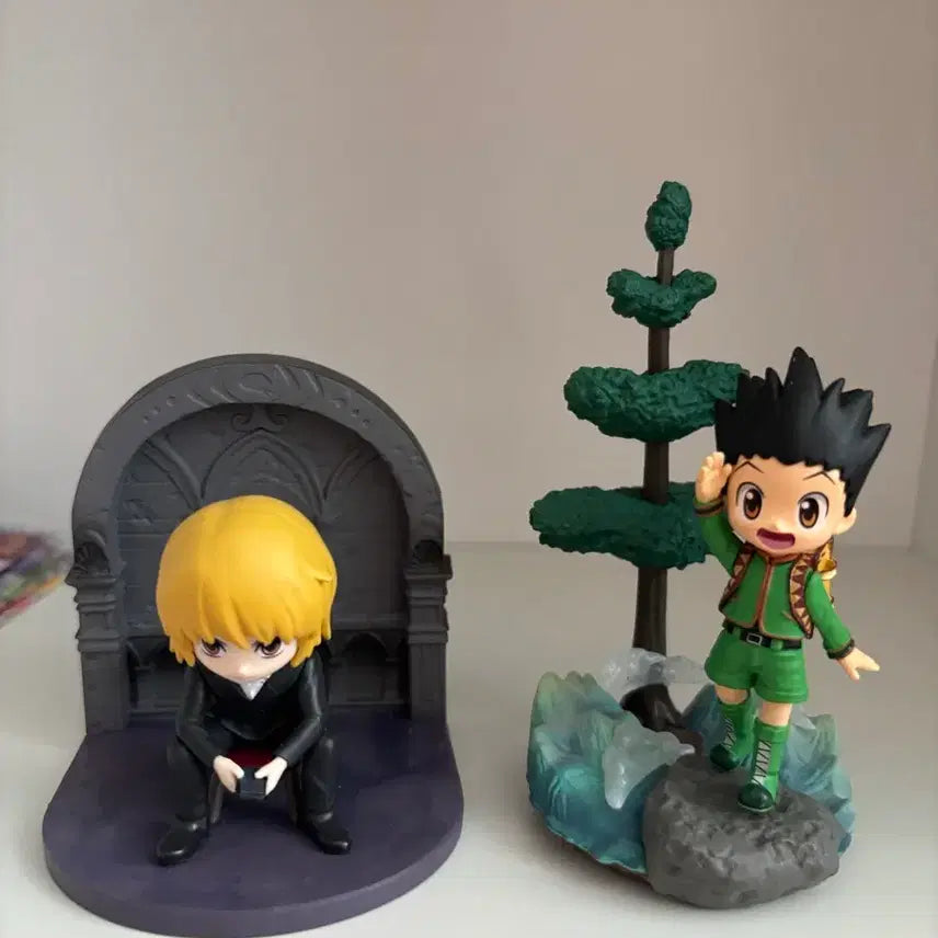 [BUNJANG] Hunter x Hunter Mini Figure Bundle - Gon, Killua, Kurapika, Jin / 데스크탑6 헌터헌터 미니피규어 곤 크라피카 양도 판매 키르아 아크릴 진