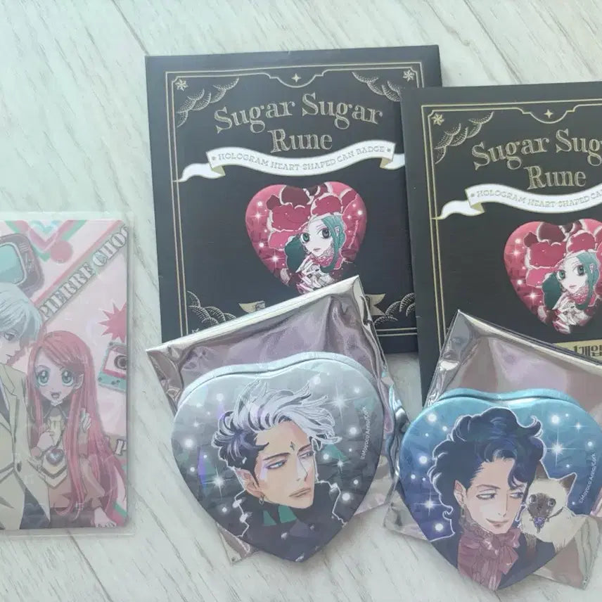 [BUNJANG] Sugar Sugar Rune Gracielle Robin Can Badge Lucky Draw Photocard Bundle Set / 슈가슈가룬 팝업 그라시에, 로빈 캔뱃지 럭키드로우 포토카드 일괄