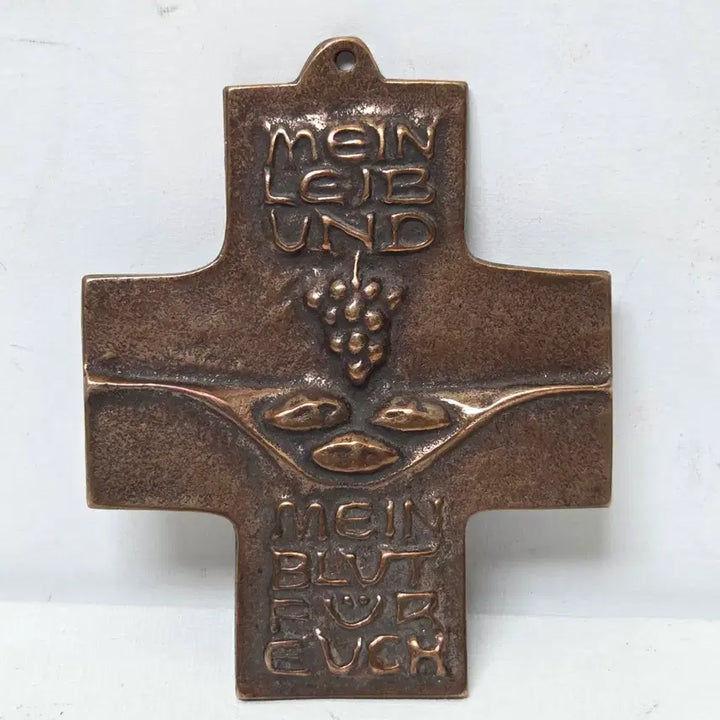 [BUNJANG] 1970s German Catholic Religious Art Crucifix Brass Cross / 70년대 독일 가톨릭 성물 작가 십자가 황동 십자가 천주교