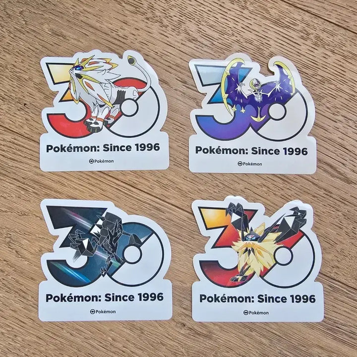 [BUNJANG] Pokemon 30th Anniversary Logo Sticker Set / 포켓몬 30주년 로고 스티커 세트 판매