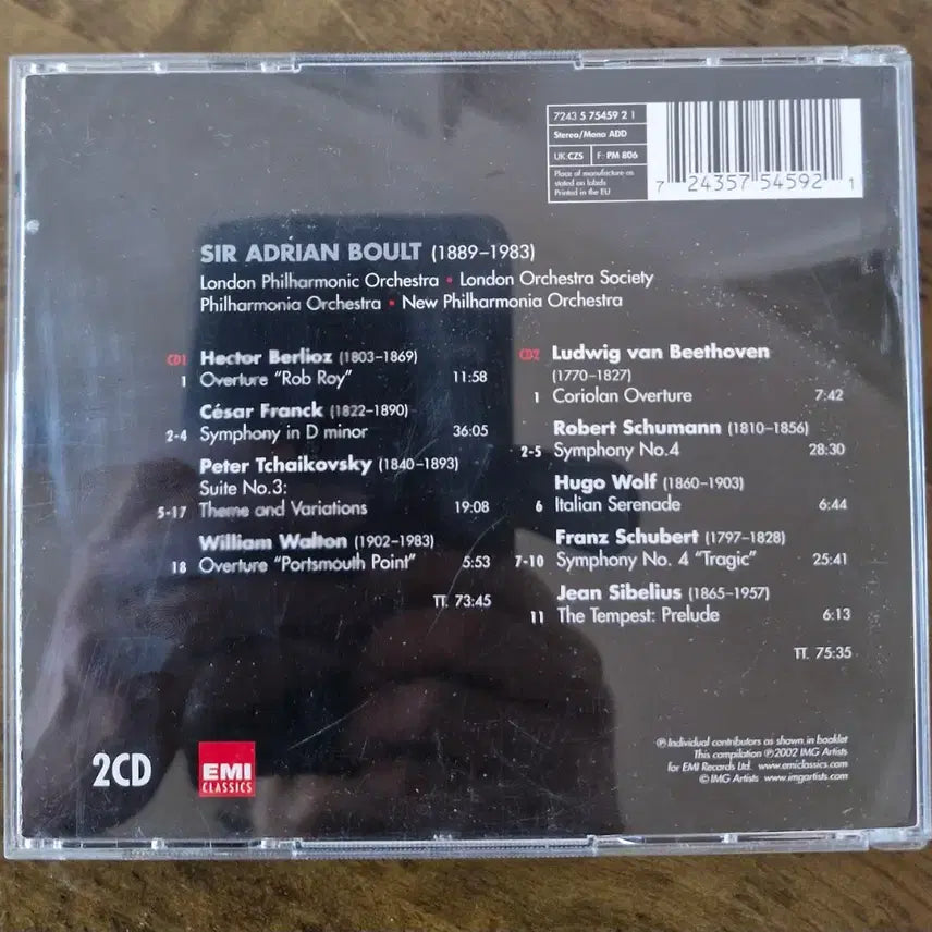 [BUNJANG] Sir Adrian Boult Orchestral Collection 2CD / CD 아드리안 볼트 관현악 모음 2CD