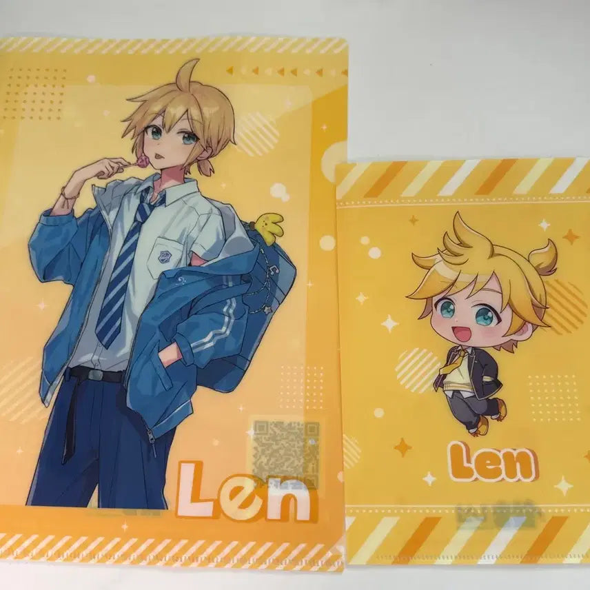 [BUNJANG] Kagamine Len Illustration File Holder Set (2 Types) / 카가미네 렌 일러스트 파일 홀더 2종 (하츠네미쿠)