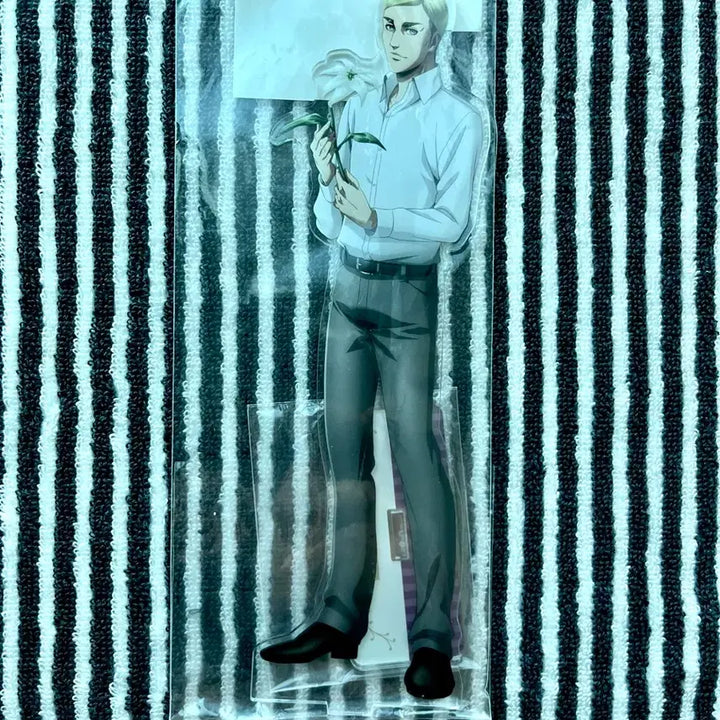 [BUNJANG] Attack on Titan Erwin Flower Acrylic Stand / 진격의 거인 엘빈 꽃 아크릴 스탠드