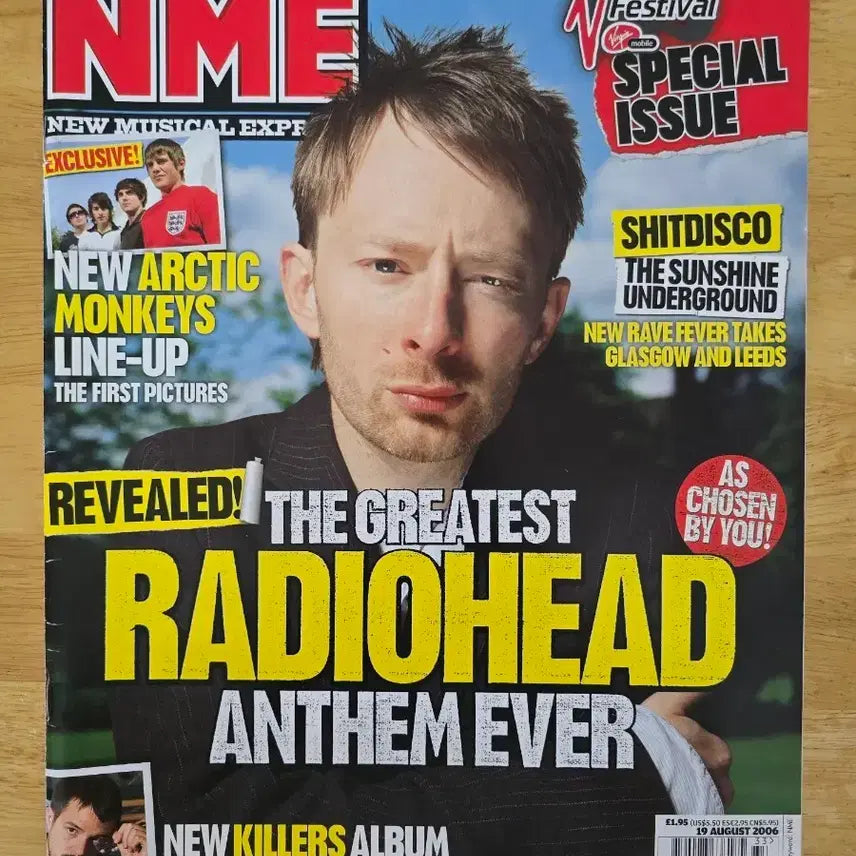 [BUNJANG] Radiohead NME Magazine August 2006 / 매거진 RADIOHEAD 라디오헤드 NME 매거진