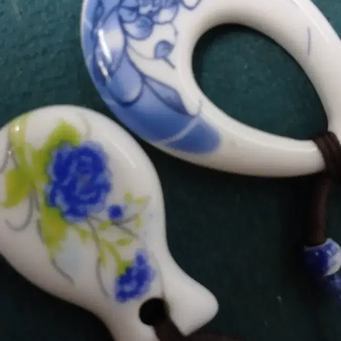 [BUNJANG] Antique Ceramic Pendant Bundle Set / 도자기펜던트2점일괄