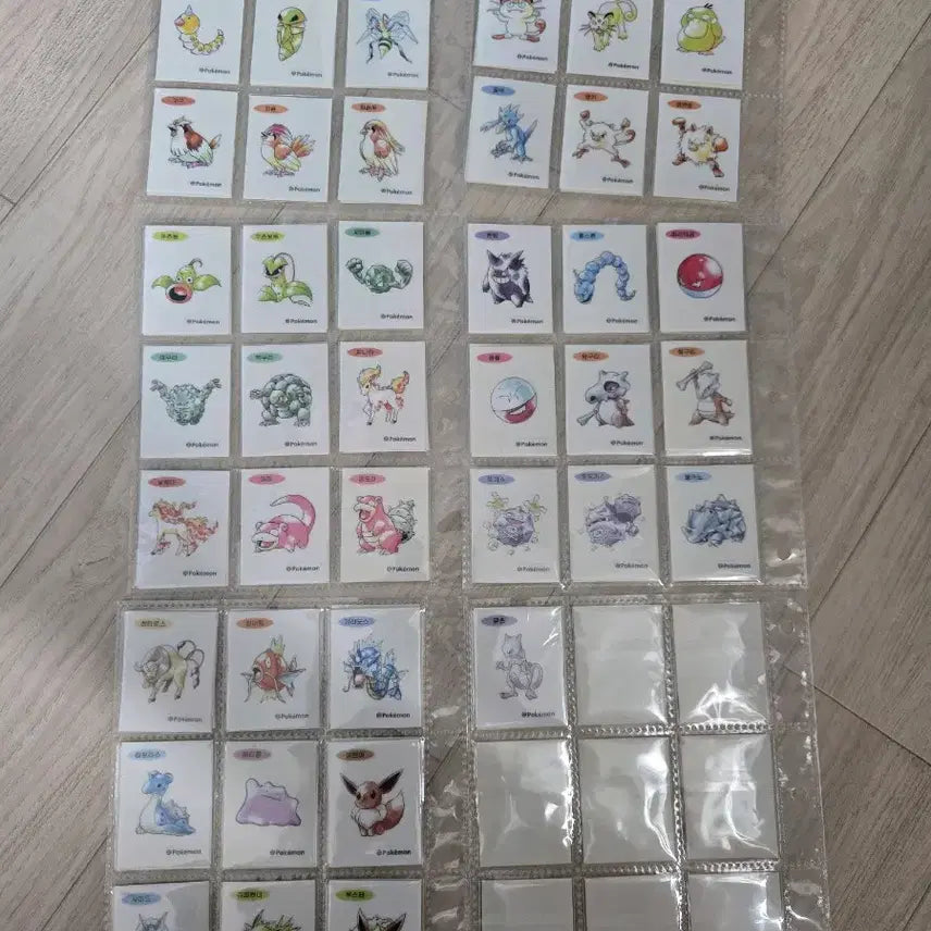 [BUNJANG] Pokemon Artwork Tteoboo Seal Collection (100 Types) / 포켓몬 아트워크 띠부씰 100종 판매
