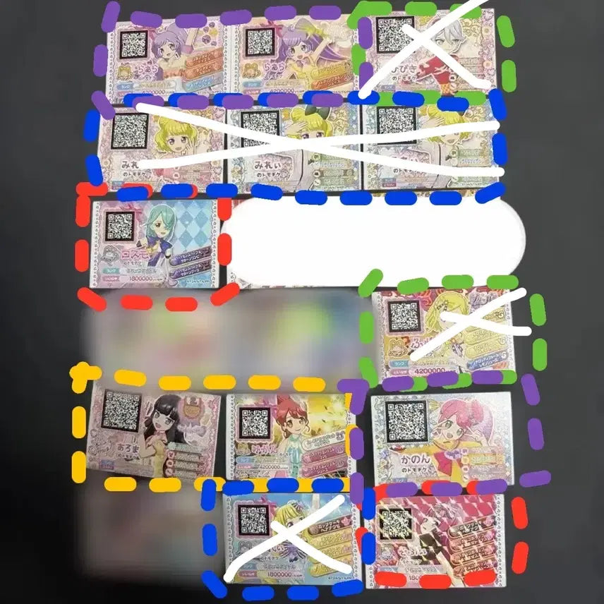 [BUNJANG] Pripara Friendship Ticket / Pretty Ticket Set / 프리파라 우정티켓 프리티켓 아로마 미카 히비키 하이디 도로시 미래 소피