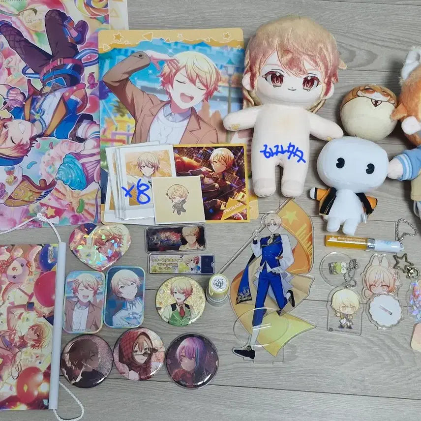 [BUNJANG] ProSeka Tsukasa Merchandise Bundle (Plush, Lightstick, Badges, Acrylic) / 프세카 츠카사 굿즈 일괄처분 솜깅 팬라이트 캔뱃지 배너뱃지 아크릴 파샤
