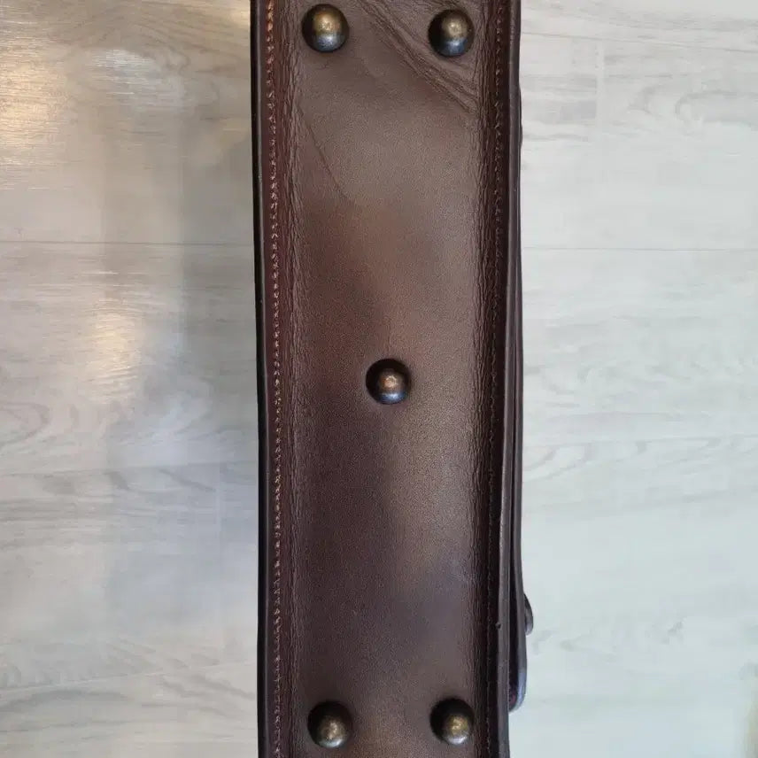 [BUNJANG] Briv Briefcase/Document Laptop Bag in Brown Leather / 브라운가죽  브리브케이스/서류 노트북가방