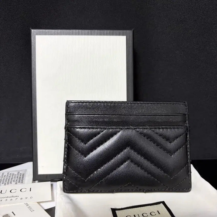 [BUNJANG] Gucci Marmont Card Holder Black / [정품,풀구성] 구찌 마몽 카드지갑