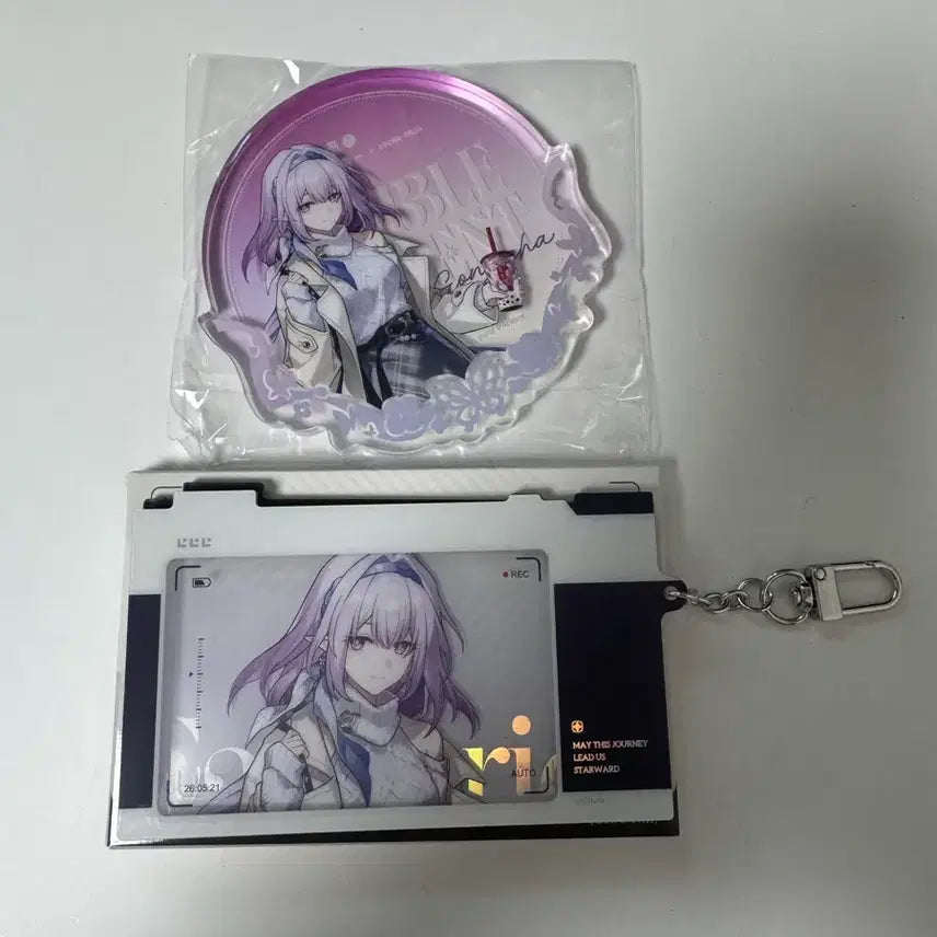 [BUNJANG] Honkai: Star Rail Gongcha Collaboration Castoris Acrylic Keyring &amp; Coaster Set / 붕괴 스타레일 공차 콜라보 카스토리스