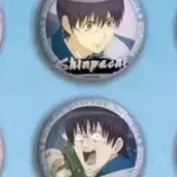 [BUNJANG] Gintama Gintoki &amp; Shinpachi Lenticular Badge Set / 은혼 긴토키 신파치 랜티큘러 뱃지 판매교환