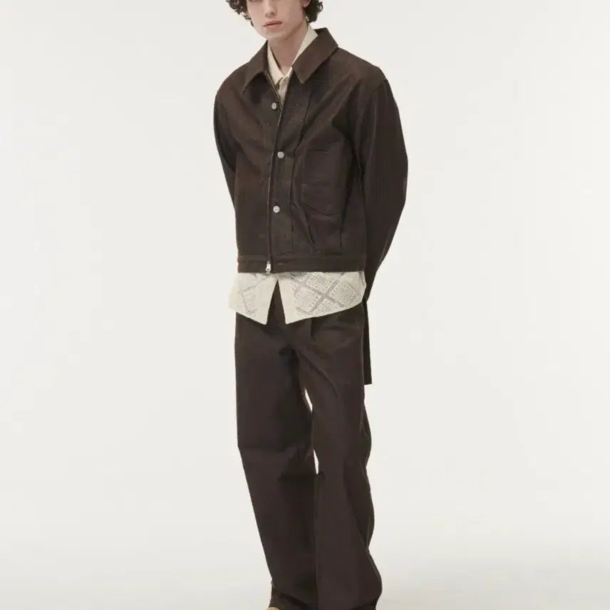 [BUNJANG] Sette Kaien Trucker Jacket Brown XL / 세터 카이엔 트러커 브라운 xl