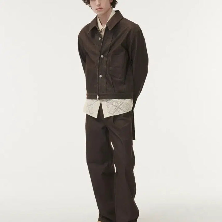 [BUNJANG] Sette Kaien Trucker Jacket Brown XL / 세터 카이엔 트러커 브라운 xl
