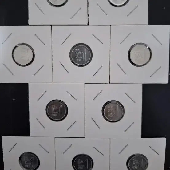 [BUNJANG] 1980 1 Won Coin (10 pcs) - Unused Condition / 1980년1원 완전미사용 10개