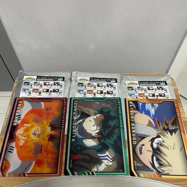 [BUNJANG] My Hero Academia Plaboard Set (Deku, Bakugo, Endeavor) / 나의 히어로 아카데미아 프라보드 Pla-Board 미도리야,바쿠고,엔데버