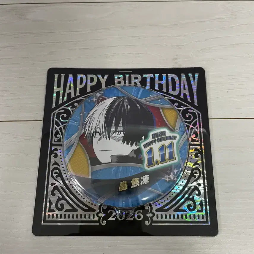 [BUNJANG] My Hero Academia Todoroki Shoto 26th Birthday Original Art Badge (Sealed) / (미개봉) 나의 히어로 아카데미아 원화 토도로키 쇼토 26 생일 뱃지