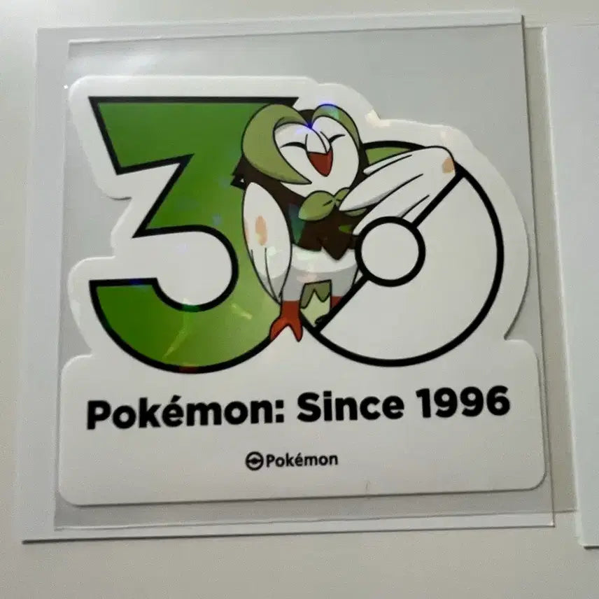 [BUNJANG] Pokemon 30th Anniversary Sticker Baemisrou / 포켓몬 30주년 스티커 빼미스로우